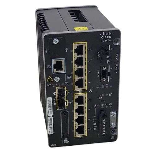 Cisco IE-3400-8P2S-E 10 Ports Managed Switch