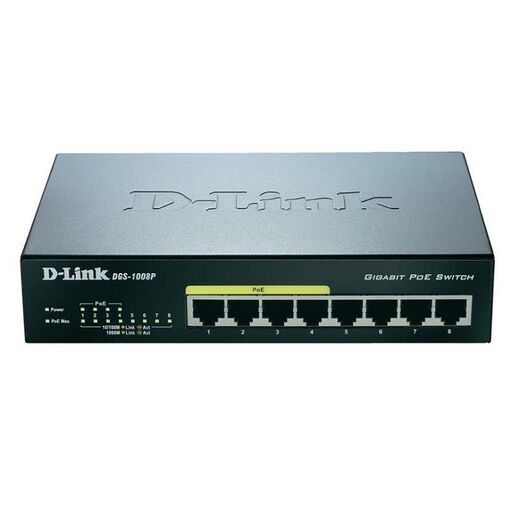 DGS-1008P D Link 8 Ports Ethernet Switch
